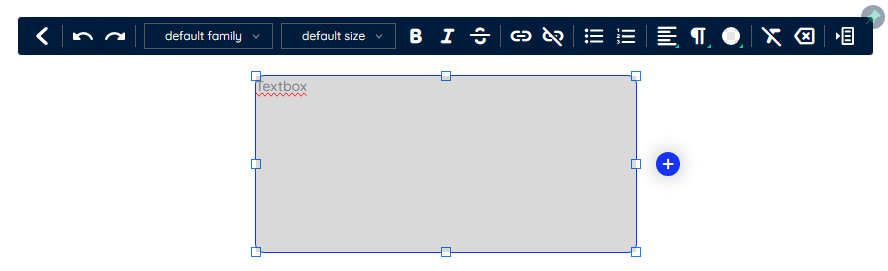 VHtml picker inside the toolbar